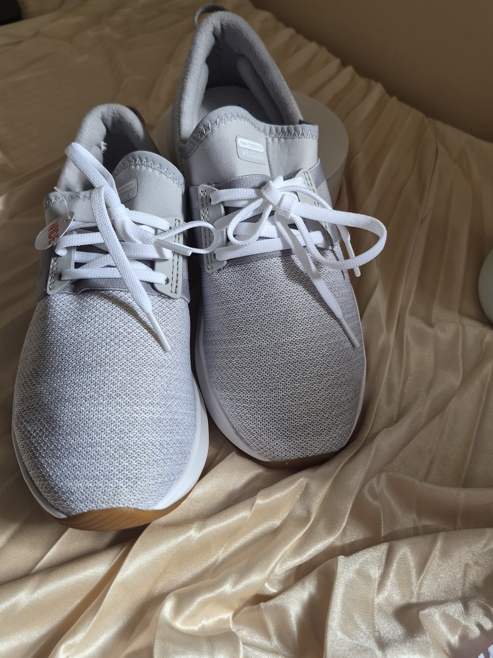 New Balance Light Gray Kids Sneakers